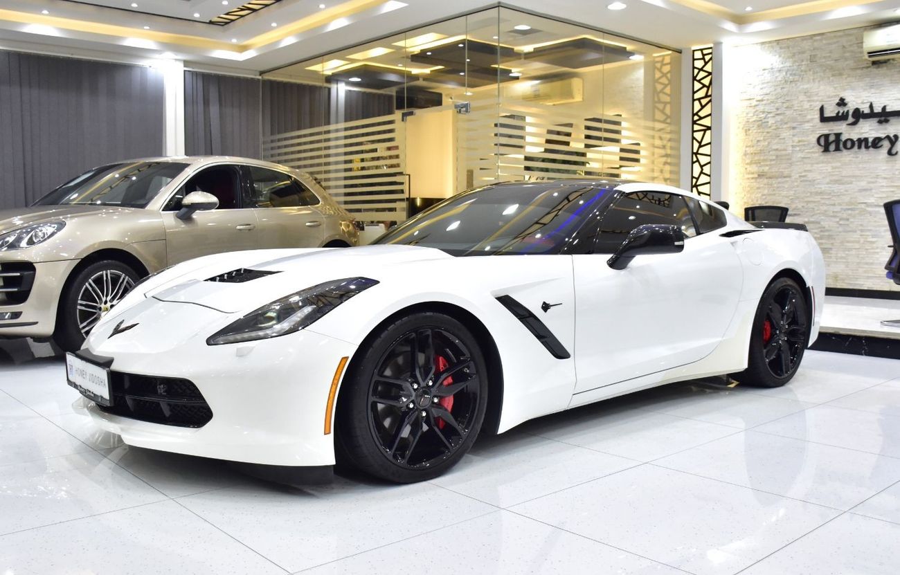 Chevrolet Corvette EXCELLENT DEAL for our Chevrolet Corvette C7 Stingray ( 2016 Model ) in White Color GCC Specs