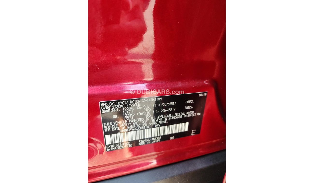 Toyota RAV4 LE TOYOTA RAV4 HYBRID 2019 MODEL