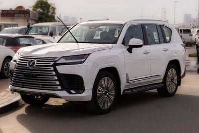 لكزس LX 700h 2025 LEXUS LX700h 3.5L TURBOSPORT HYBRID WHITE / MAROON