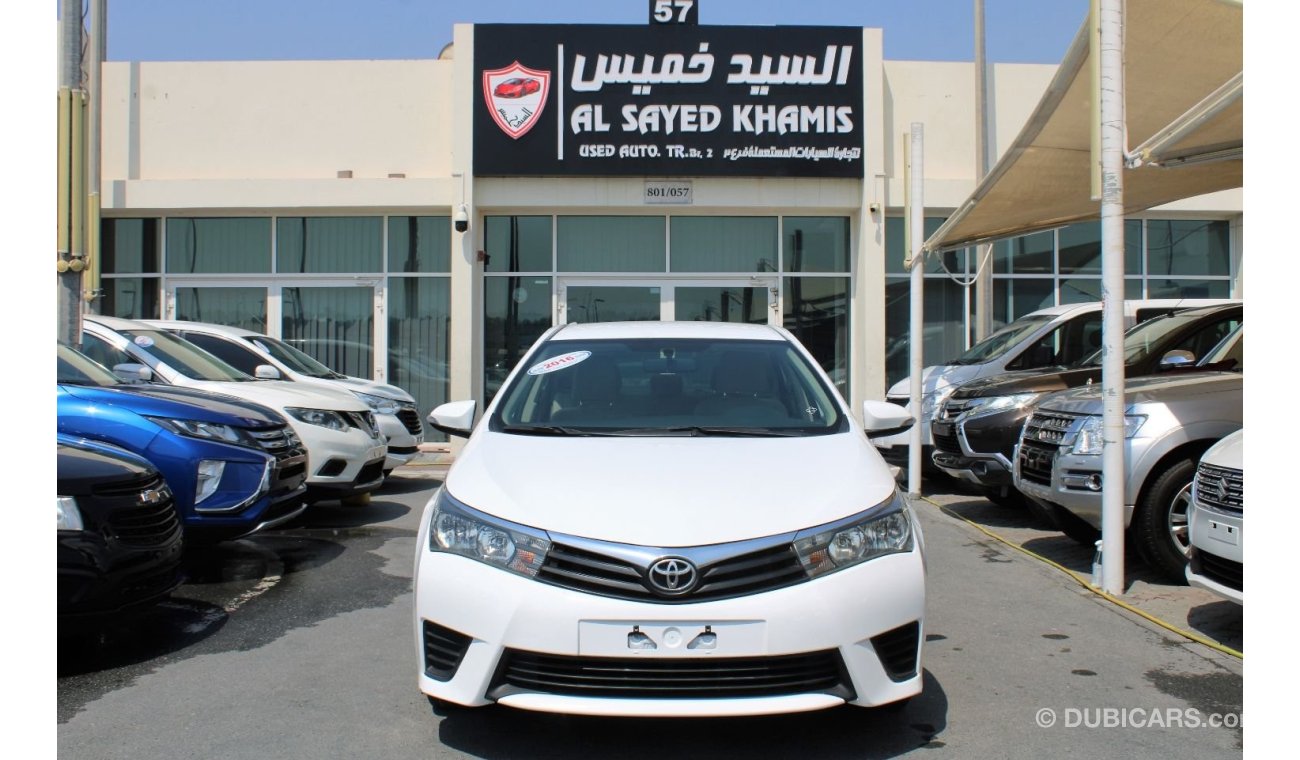 Toyota Corolla SE ACCIDENTS FREE - GCC - ENGINE 1600 CC - CAR IS IN PERFECT CONDITION INSIDE OUT