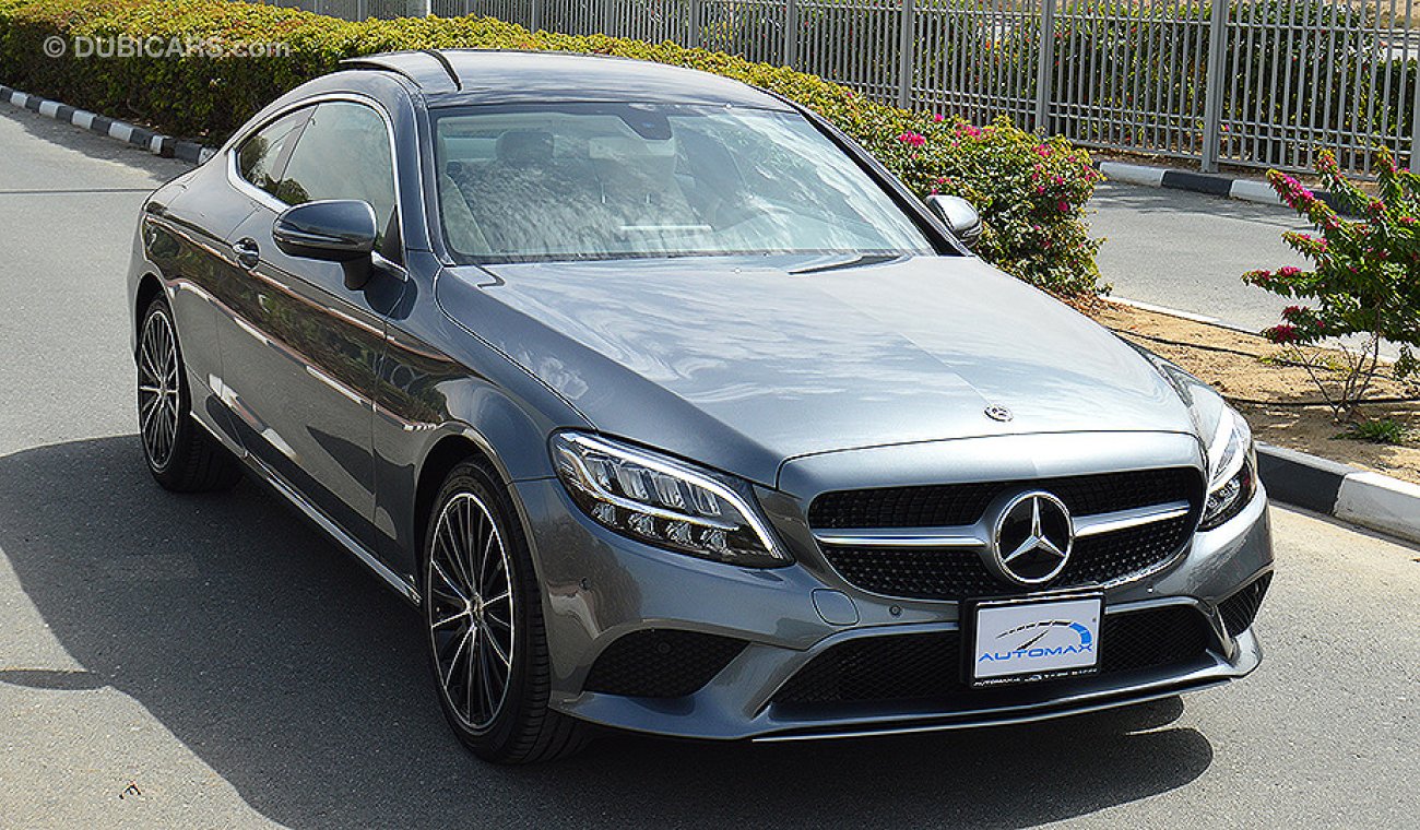 Mercedes-Benz C 200 Coupe AMG 2019, GCC, 0km with 2 Years Unlimited Mileage Warranty from Dealer