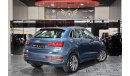 Audi Q3 35 TFSI S-Line AED 1,400 P.M | 2017 AUDI Q3 S-LINE 35 TFSI QUATTRO 2.0 L | GCC | UNDER WARRANTY