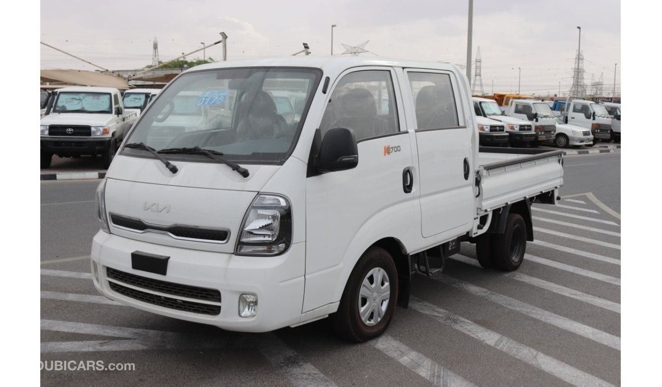 كيا K2700 BONGO 2.7L,DIESEL, DOUBLE CABIN, WHITE COLOR, MONITOR, 4 DOORS ,MODEL 2024 FOR EXPORT