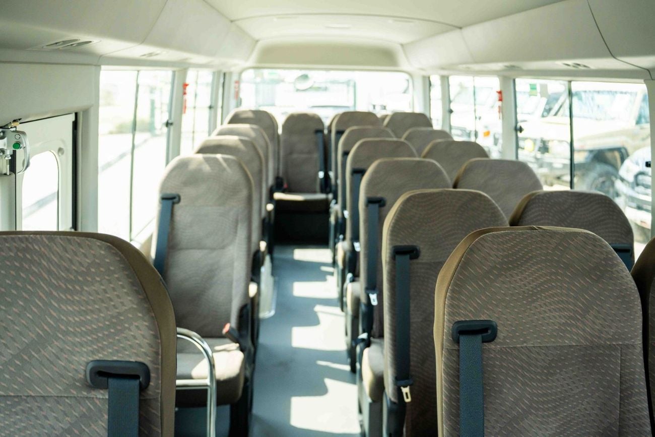 تويوتا كوستر Toyota Coaster 2025 2.7L Petrol 23 Seats Transmission Manual  White Outside