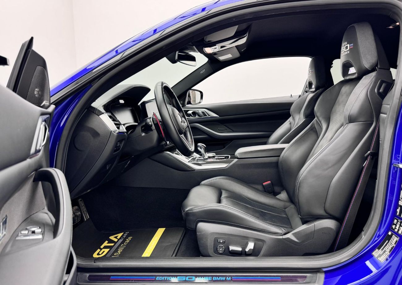 BMW M4 Competition 3.0L 2023 BMW M4 Competition, Edition 50 Jahre BMW M, 2028 BMW Warranty + Service Contra