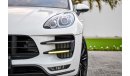 Porsche Macan Turbo - 3Y Warranty - GCC - AED 4,389 PER MONTH - 0% DOWNPAYMENT