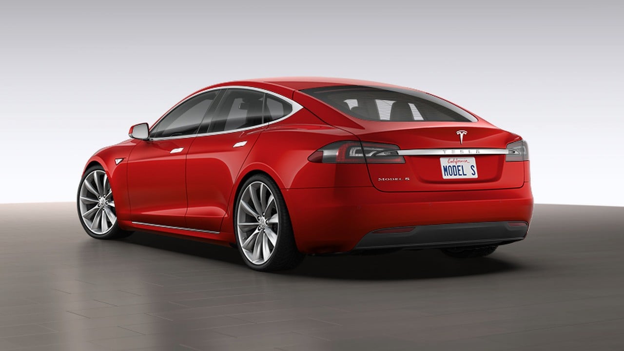 تيسلا Model S exterior - Rear Right Angled