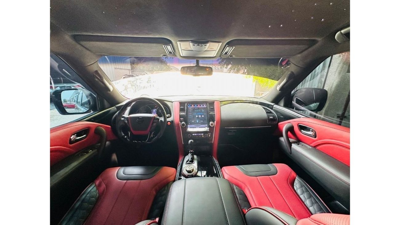 Nissan Patrol NISSAN PATROL LE PLATINUM CITY 5.6 V8 | SPACIOUS LUXURY CABIN | RED BLACK INTERIOR | GCC