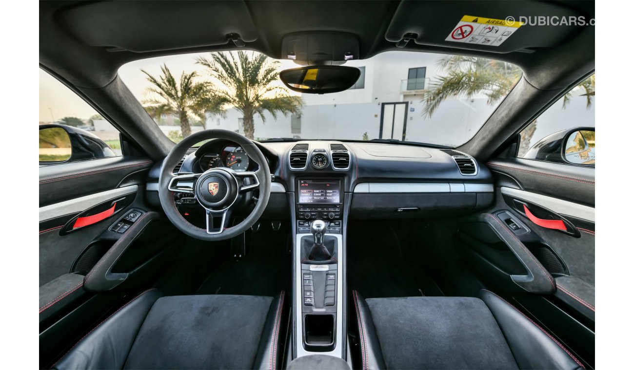 Porsche Cayman GT4 - GCC - AED 5,252 PER MONTH - 0% DOWNPAYMENT