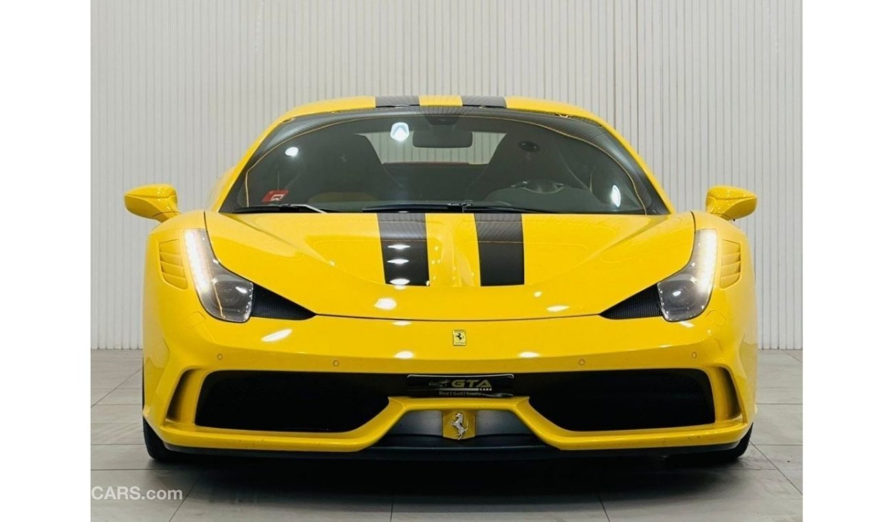 Ferrari 458 2015 Ferrari 458 Speciale, Full Ferrari Service History, Rare Triple Layer Yellow, GCC