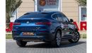 بي أم دبليو X4 xDrive 30i 2.0L BMW X4 xDrive30i 2020 GCC under Warranty with Flexible Down-Payment.