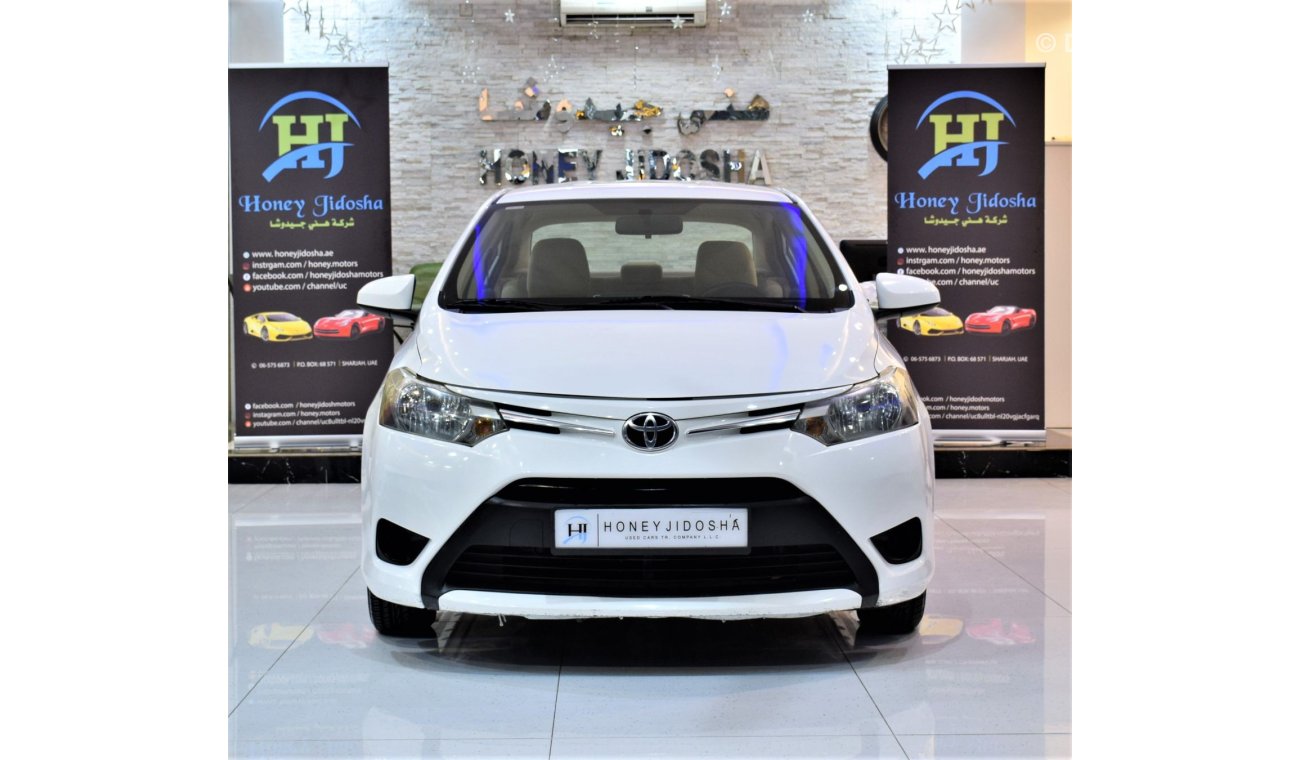 تويوتا يارس ORIGINAL PAINT ( صبغ وكاله ) Toyota Yaris SE 1.5 ( 2015 Model! ) in White Color! GCC Specs