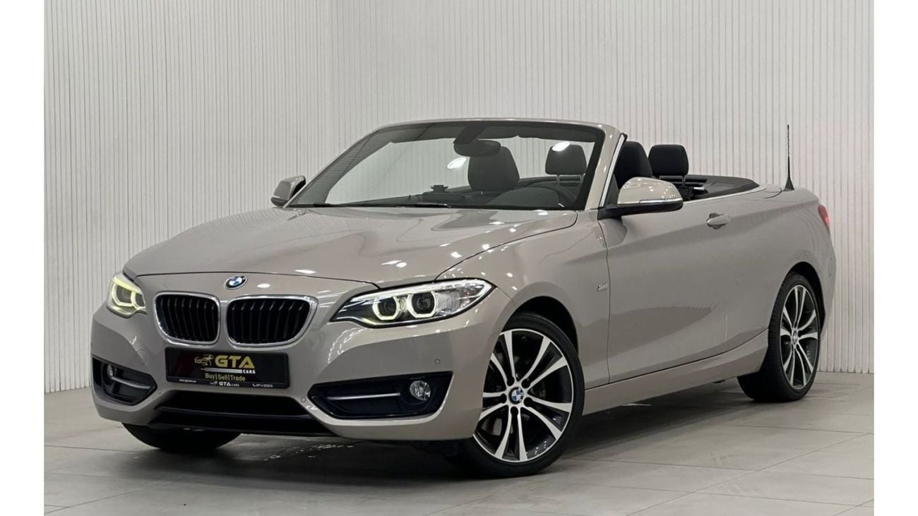 BMW 220i sport Line 2017 BMW 220i Sportline, Warranty, Service History, Excellent Condition, GCC