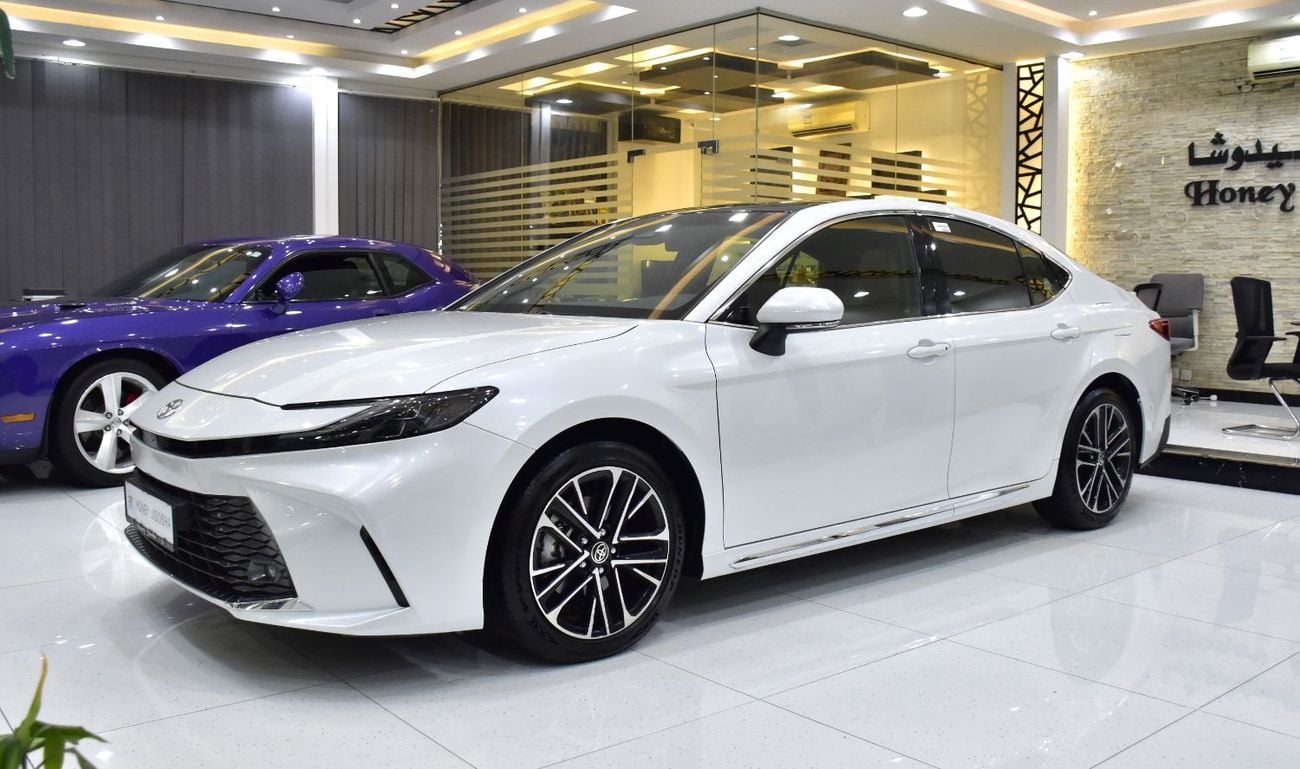 Toyota Camry EXCELLENT DEAL for our Toyota Camry GLE ( 2025 Model ) in White Color GCC Specs