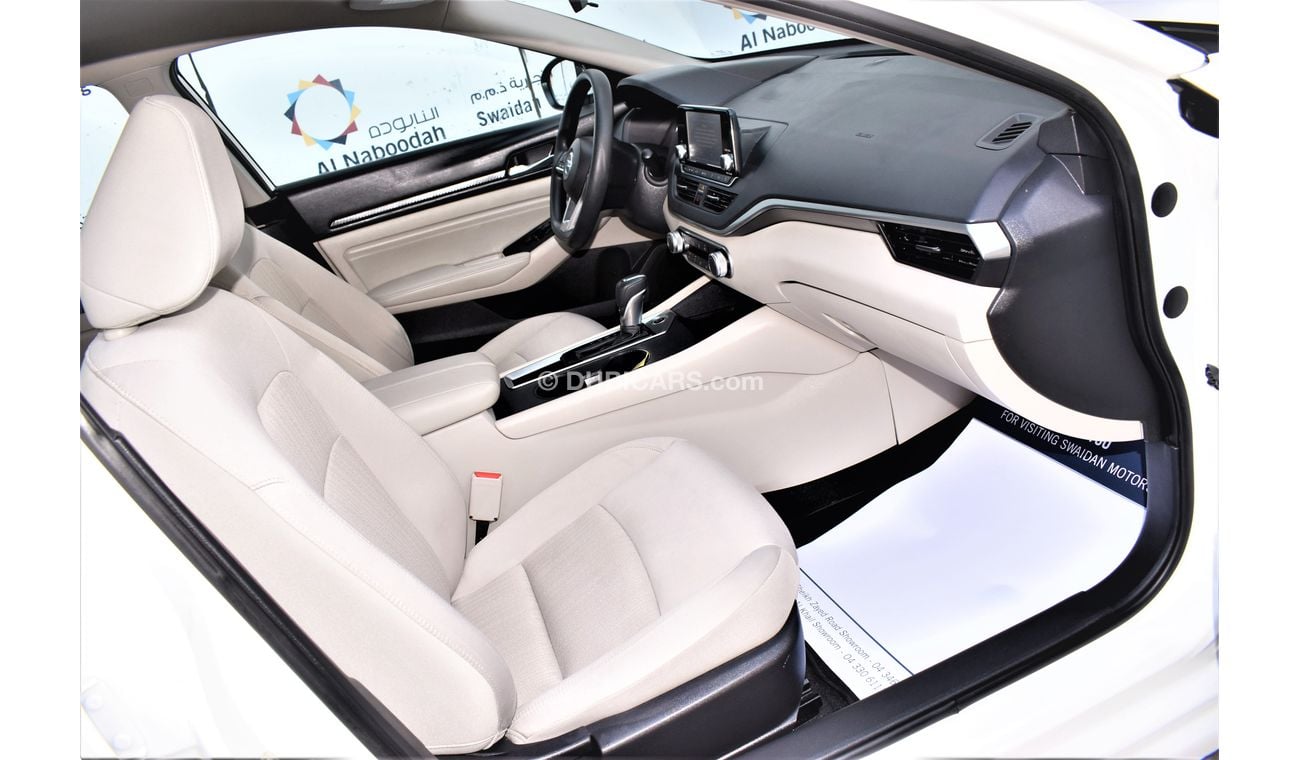 Nissan Altima AED 1089 PM 2.5L AT A/W GCC DEALER WARRANTY