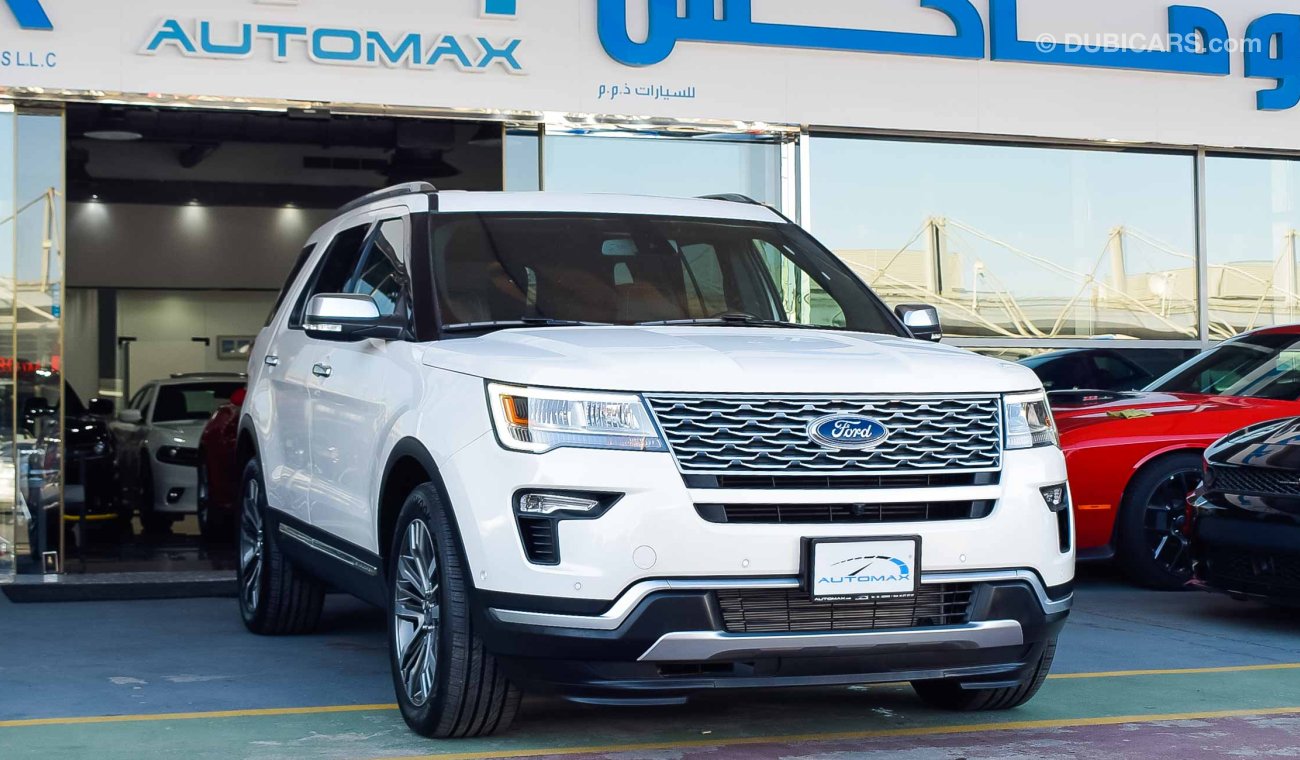 Ford Explorer Platinum Luxury Edition Ecoboost 4WD, 3.5-V6 GCC, 0km w/ 3 Years or 100K km WTY  + 3 Years Service