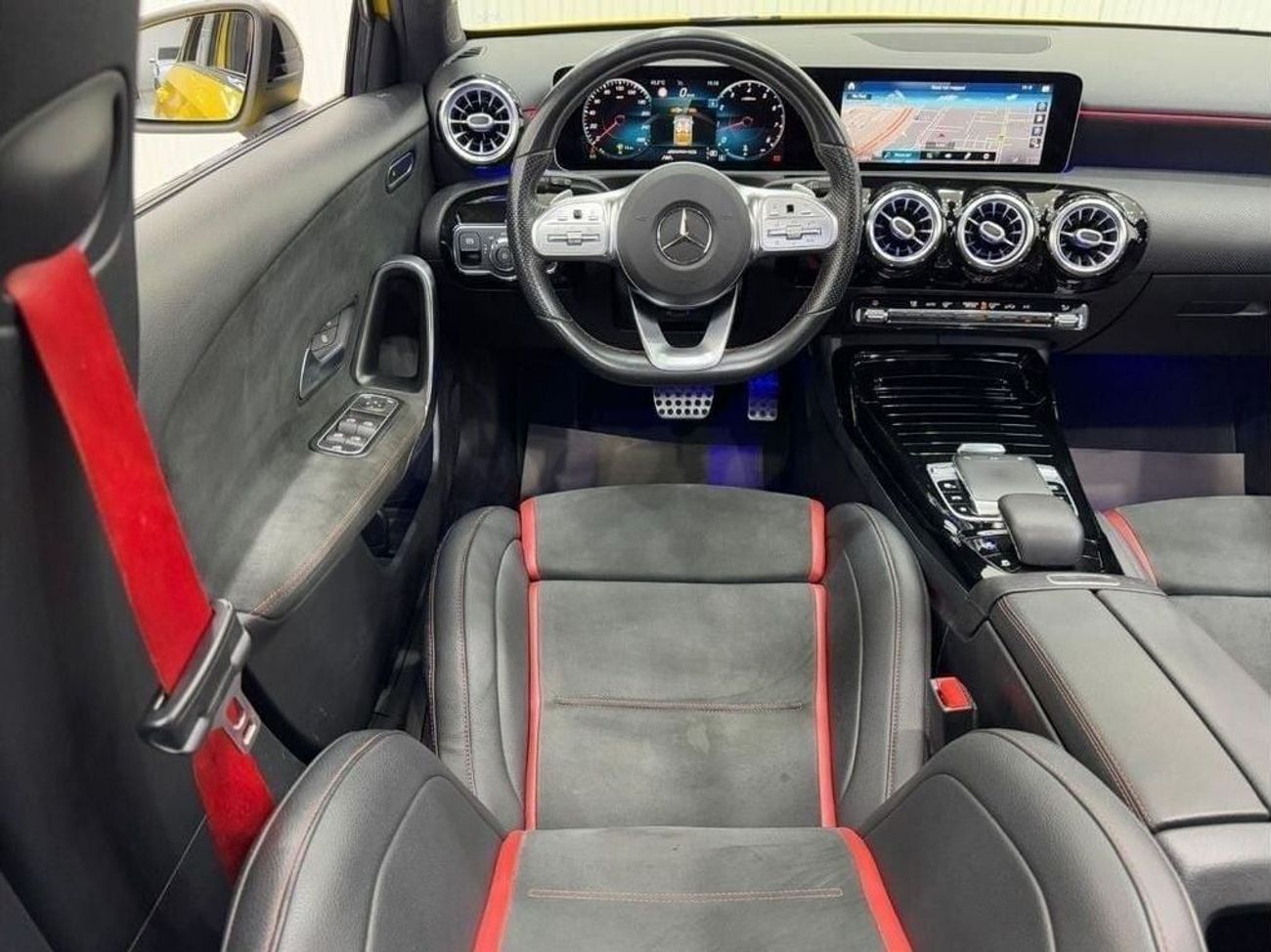 مرسيدس بنز A 35 AMG Std 2.0L 2019 Mercedes Benz A35 AMG Aerodynamic Package, 2 Years Warranty, 3 Years Service Pack, Low