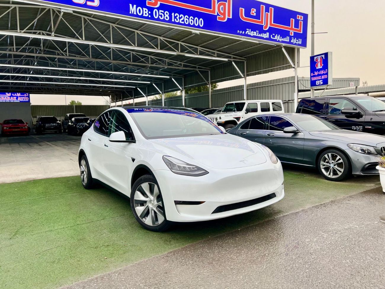 تسلا موديل Y Long Range (AWD) warranty one year bank financie available