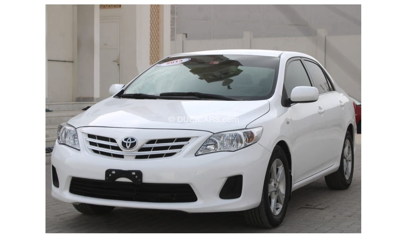 تويوتا كورولا XLI تويوتا كرولا 2013 ابيض خليجي 1.6 بحالة ممتازة بدون حوادث