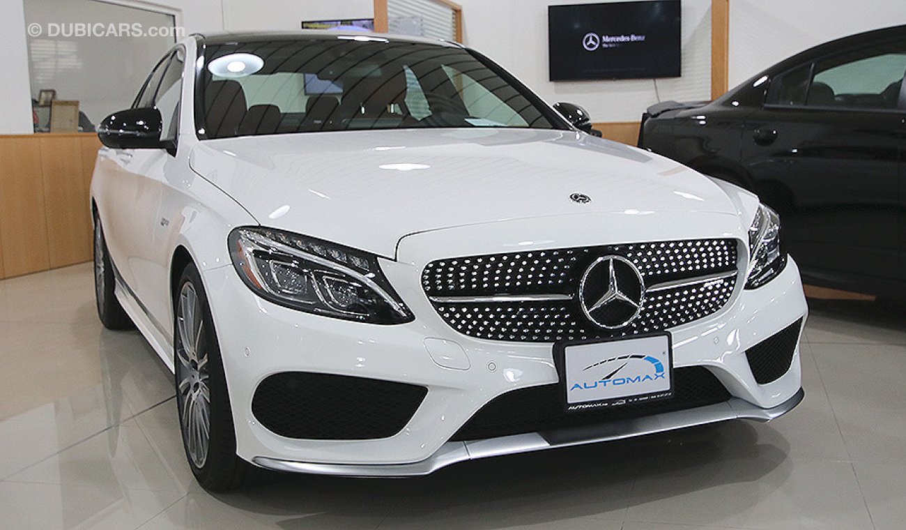 Mercedes-Benz C 43 AMG 2018, 4MATIC, V6 Biturbo, GCC with 2 Years Unlimited Mileage Dealer Warranty