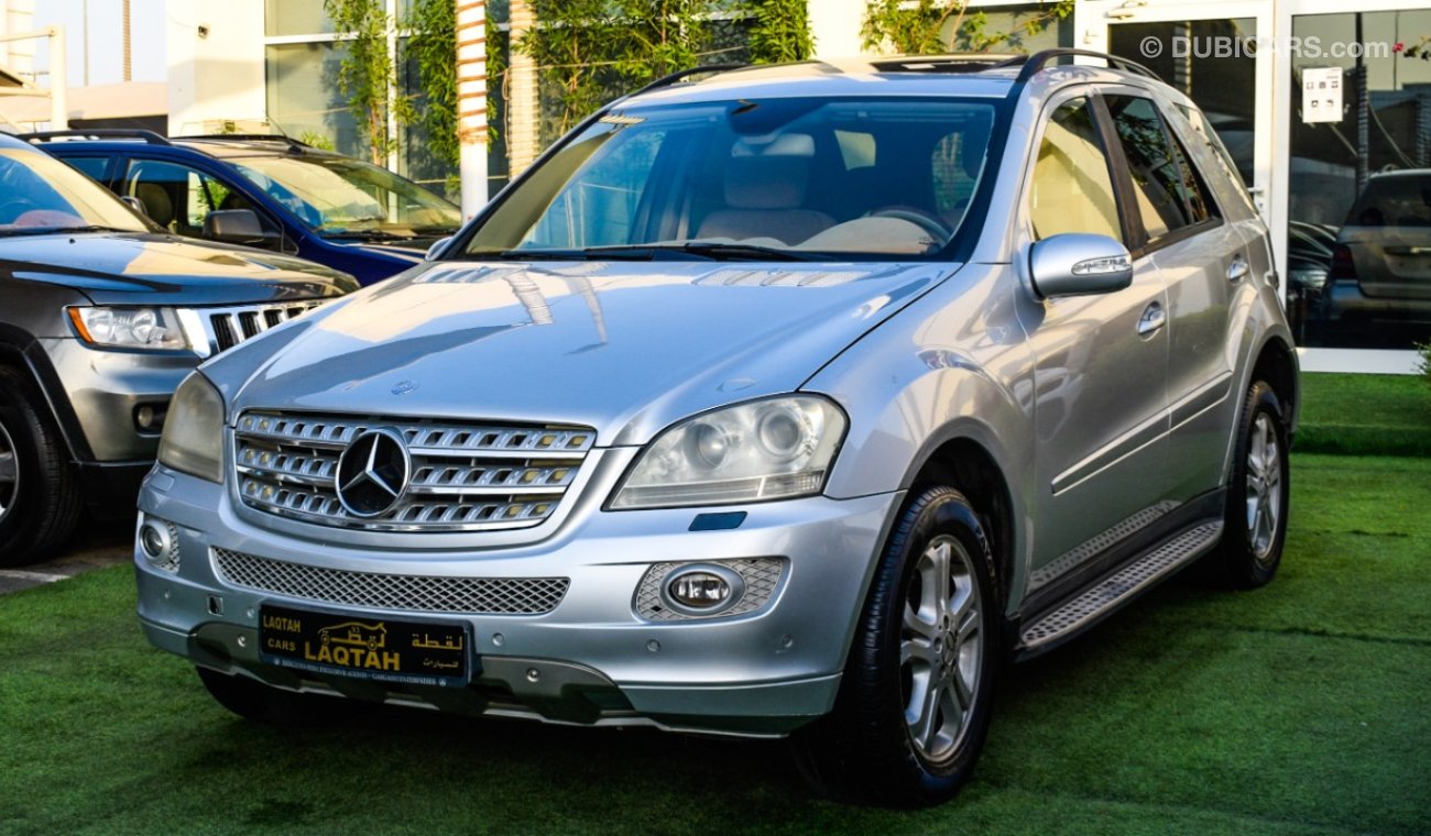 مرسيدس بنز ML 350 خليجى - رقم  واحد - فتحة  - جلد - حساسات - رنجات - خشب - جناح خلفى بحالة ممتازة لاتحتاج لمصاريف