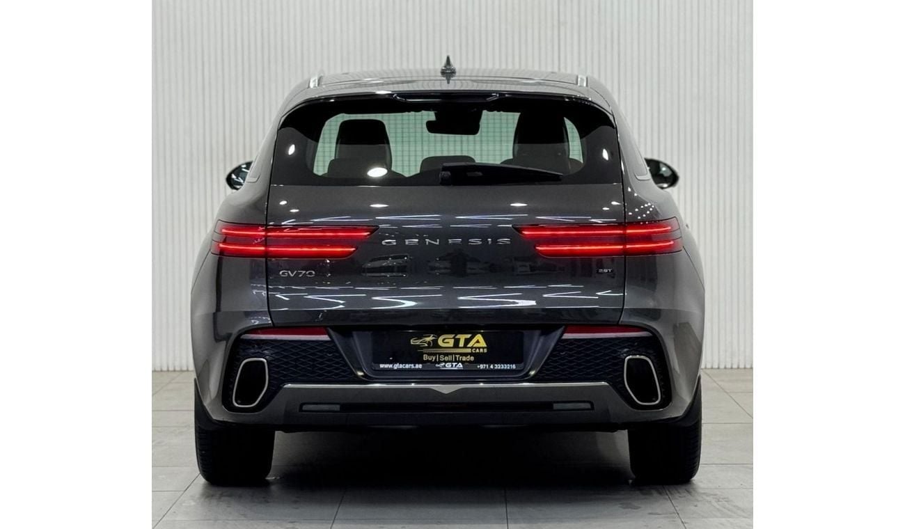 جينيسس GV70 Prestige 2023 Genesis GV70, 2028 Genesis Warranty + Service Pack, Fully Loaded, Very Low Kms, GCC