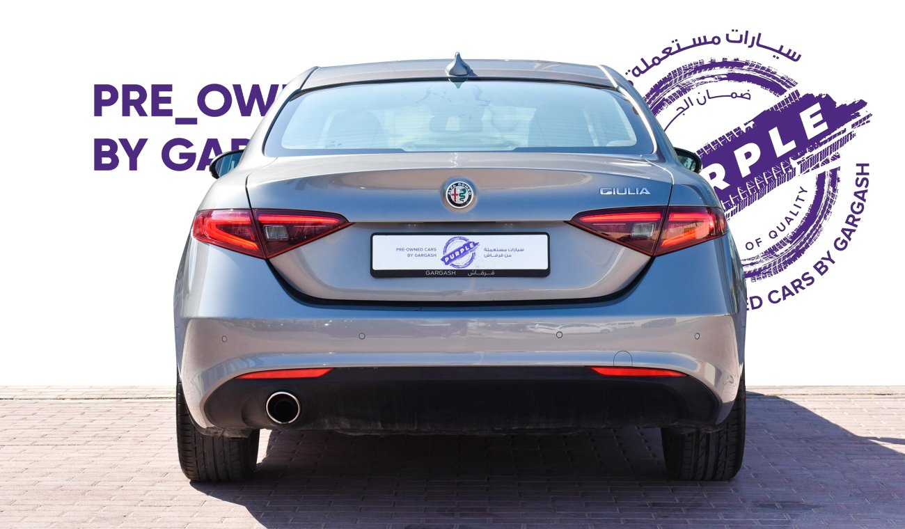 ألفا روميو جوليا Base - Service History, Warranty, Certified & Sold by Purple Pre-Owned Gargash Motors