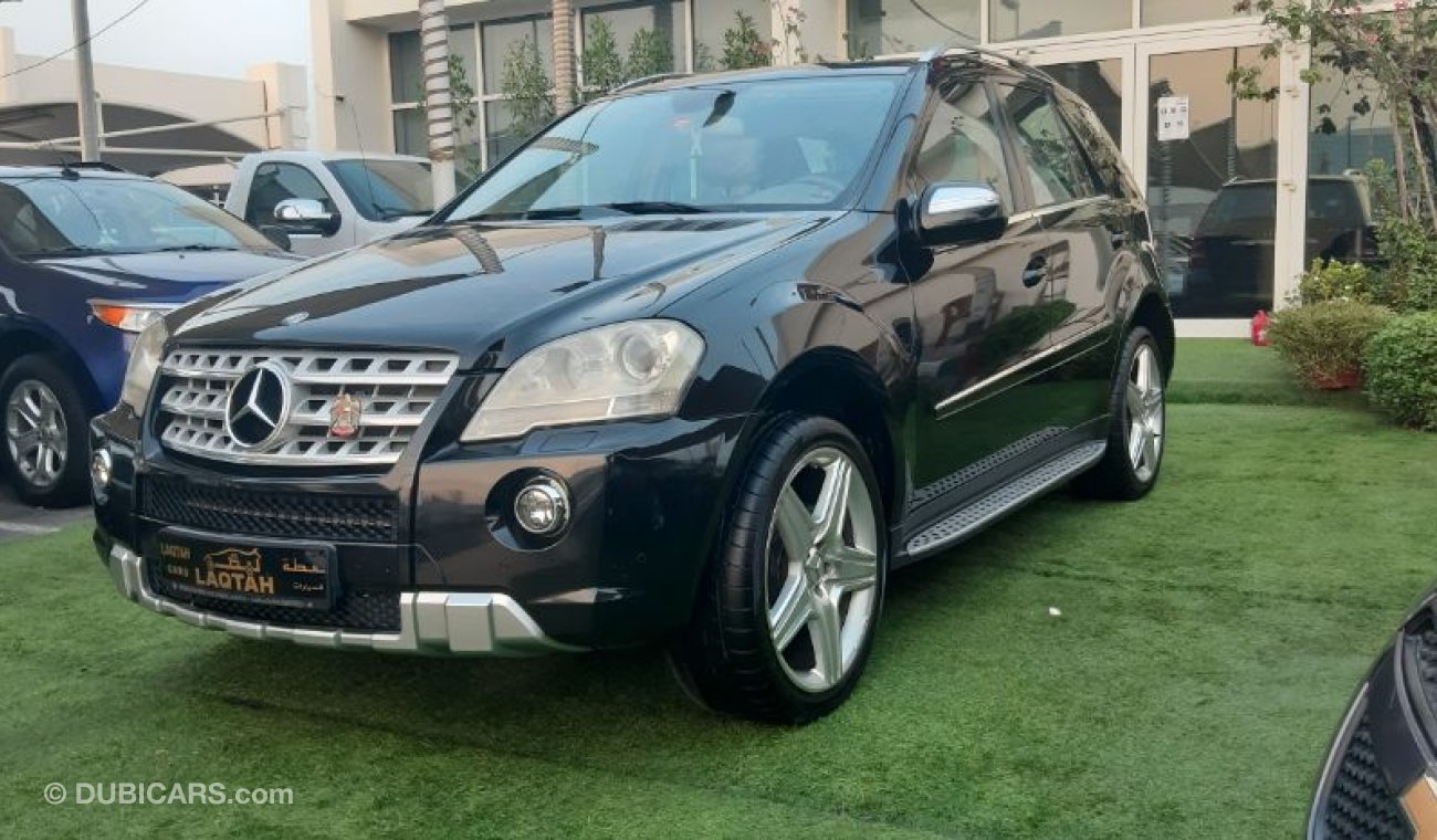 مرسيدس بنز ML 350 خليجى 2009 صبغ وكالة  بدون حوادث رقم واحد جلد فتحة جناح خلفي جميع حساسات بحالة ممتازة