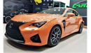 Lexus RC F LEXUS RCF 2015 IN A BEAUTIFUL CONDITION FOR ONLY 115K AED