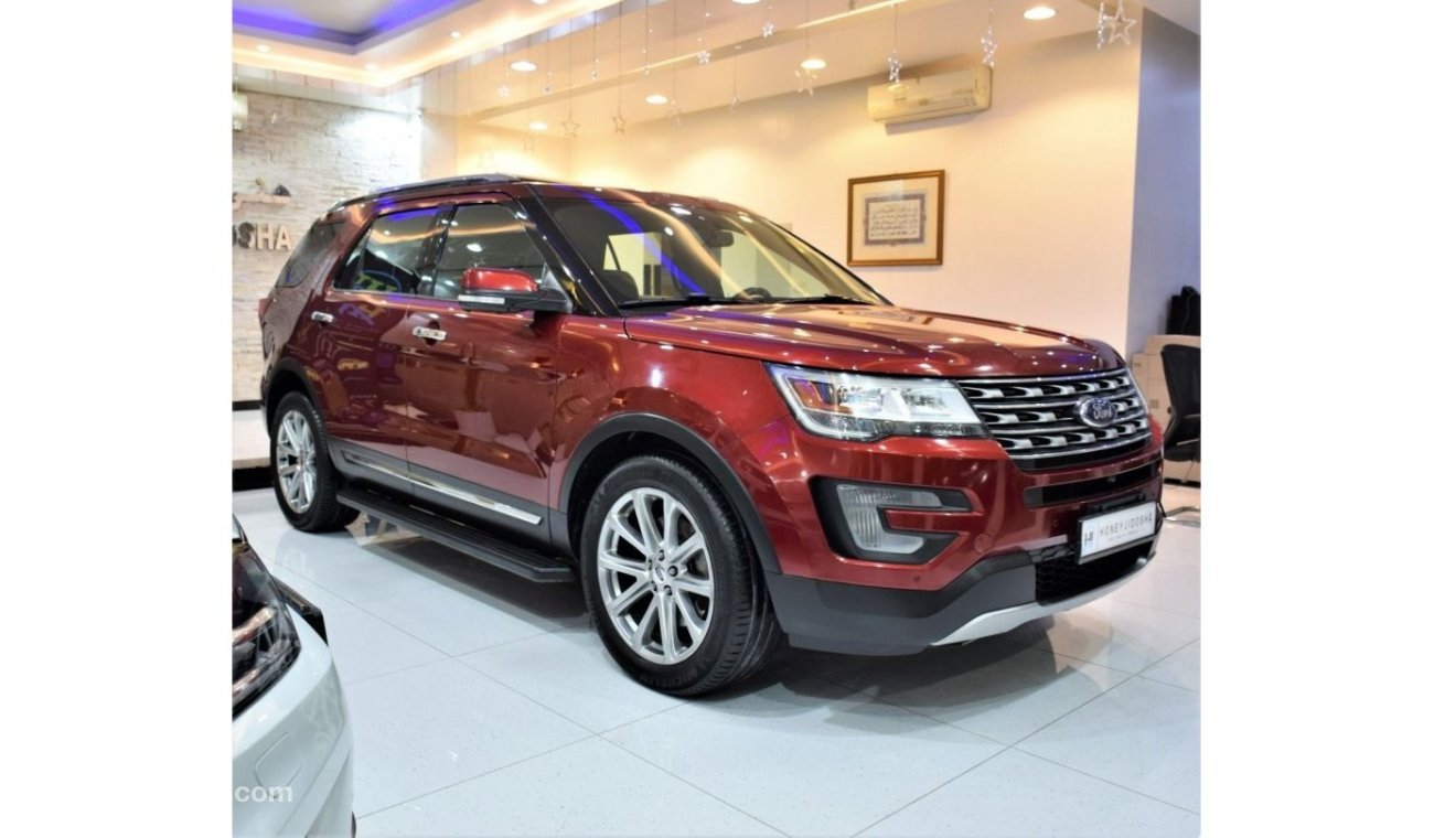 Ford Explorer EXCELLENT DEAL for our FORD Explorer LIMITED 4WD 2017 Model!! in Red Color! GCC Specs