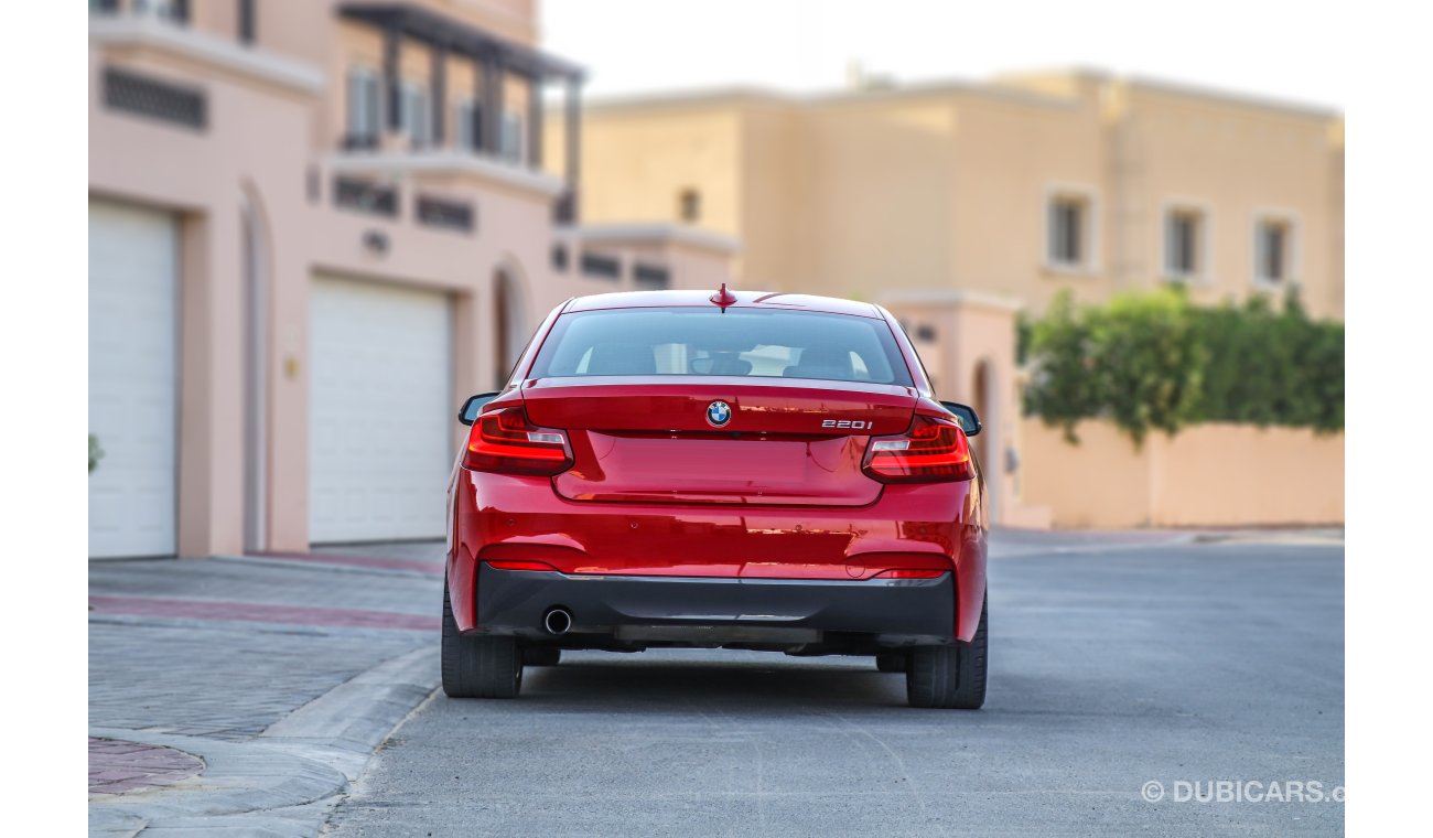 BMW 220i M sport AED 1,550 P.M with 0% Downpayment