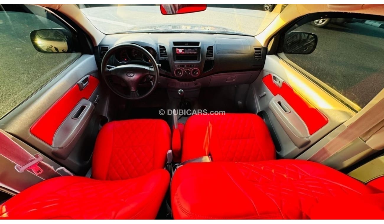 Toyota Hilux 2008 | LHD | MANUAL | DOUBLE CABIN | DIESEL | PREMIUM RED LEATHER SEATS | SPORTS BAR