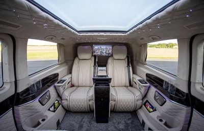Mercedes Benz V300 Senzati® Business Plus® Oryx Edition® Senzati® Oryx Edition® — Bespoke 7-Seat Silk Beige Leather | Pure Sophistication. By Priv