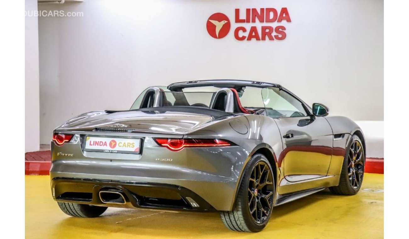 Jaguar F-Type Jaguar F-Type P300 2019 GCC under Agency Warranty with Zero Down-Payment.