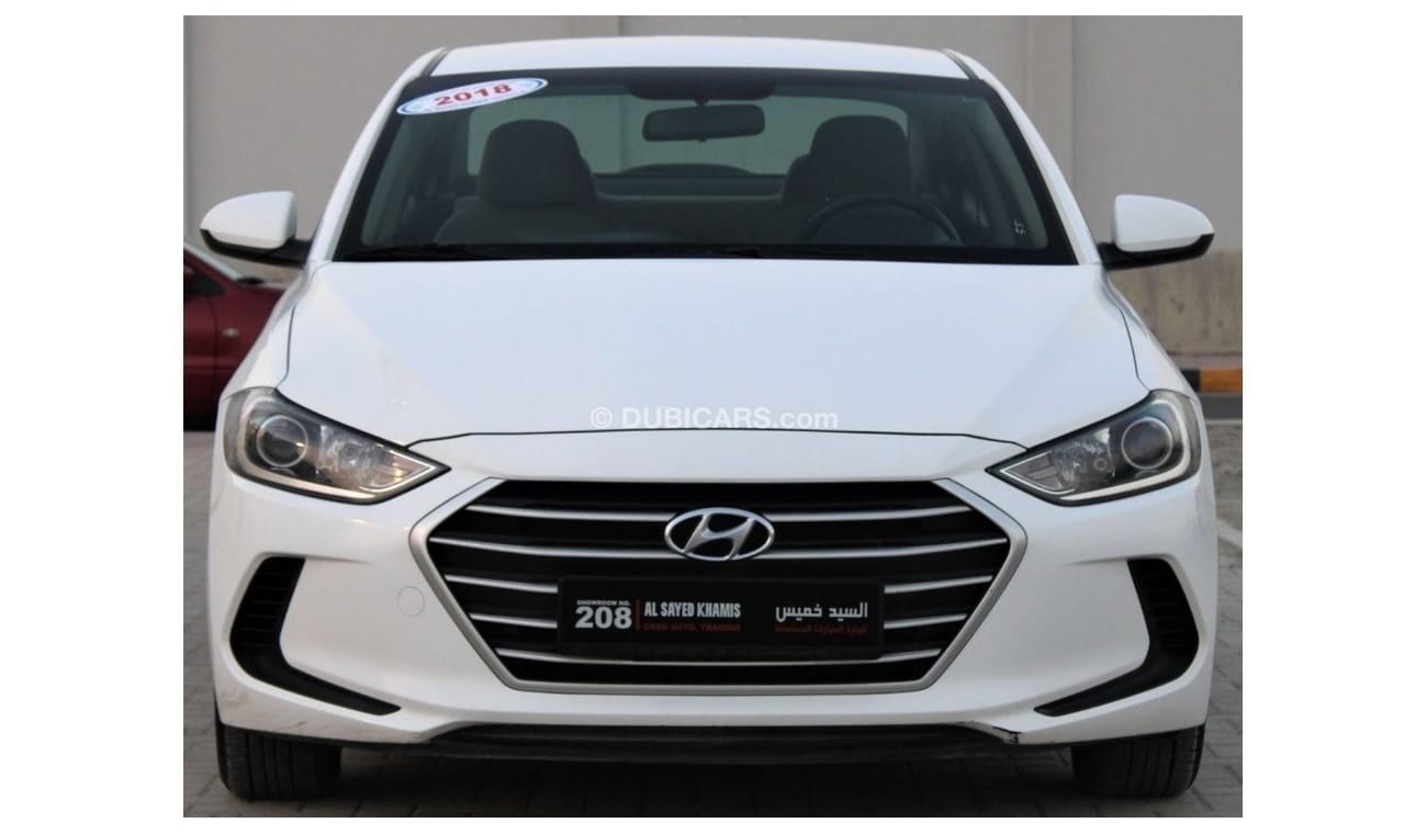 هيونداي إلانترا هيونداي إلنترا 2018 خليجي بحالة ممتازة بدون حوادث نظيفه جدا من الداخل والخارج