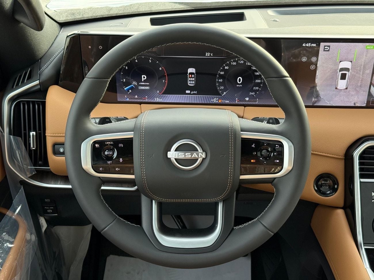 Nissan Patrol LE Platinum City 3.5L 2026 black inside Tan  interior