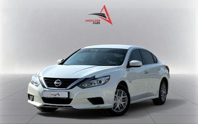 Nissan Altima S 2.5L I4 A/T | 2018 | GCC SPECS | WHITE EXTERIOR | AED 480 per month