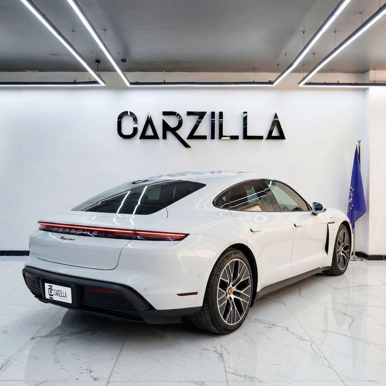 Porsche Taycan Base AED 4,308 /Monthly  l Porsche Taycan – 79.2 kWh Electric Luxury Sedan l White