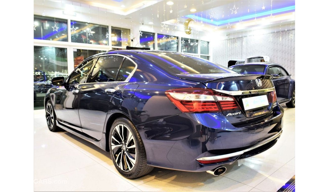 Honda Accord ORIGINAL PAINT ( صبغ وكاله )Amazing Honda Accord Sport 3.5 V6 2017 Model!! in Blue Color! GCC Specs