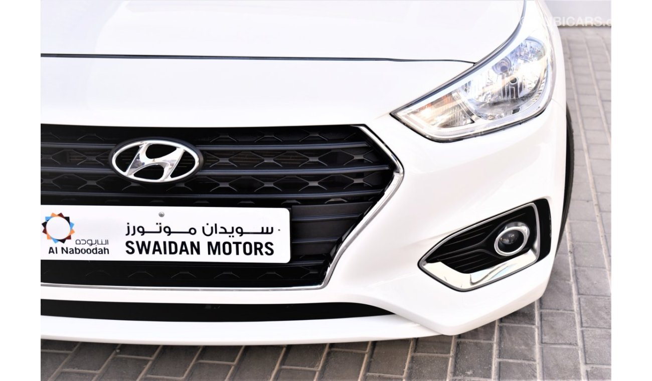 Hyundai Accent AED 1037 PM | 1.6L GL BASE GCC WARRANTY