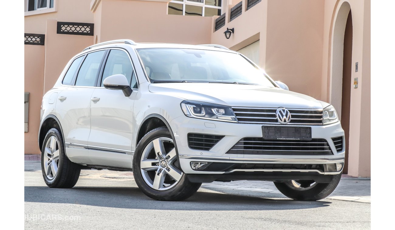 Volkswagen Touareg SEL Full option GCC 2016 AED 2,290 P.M with 0% D.P under warranty till 28/08/2021