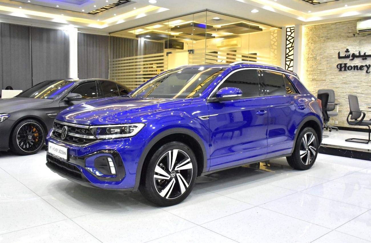 Volkswagen T ROC EXCELLENT DEAL for our Volkswagen T-ROC R-Line ( 2023 Model ) in Blue Color GCC Specs