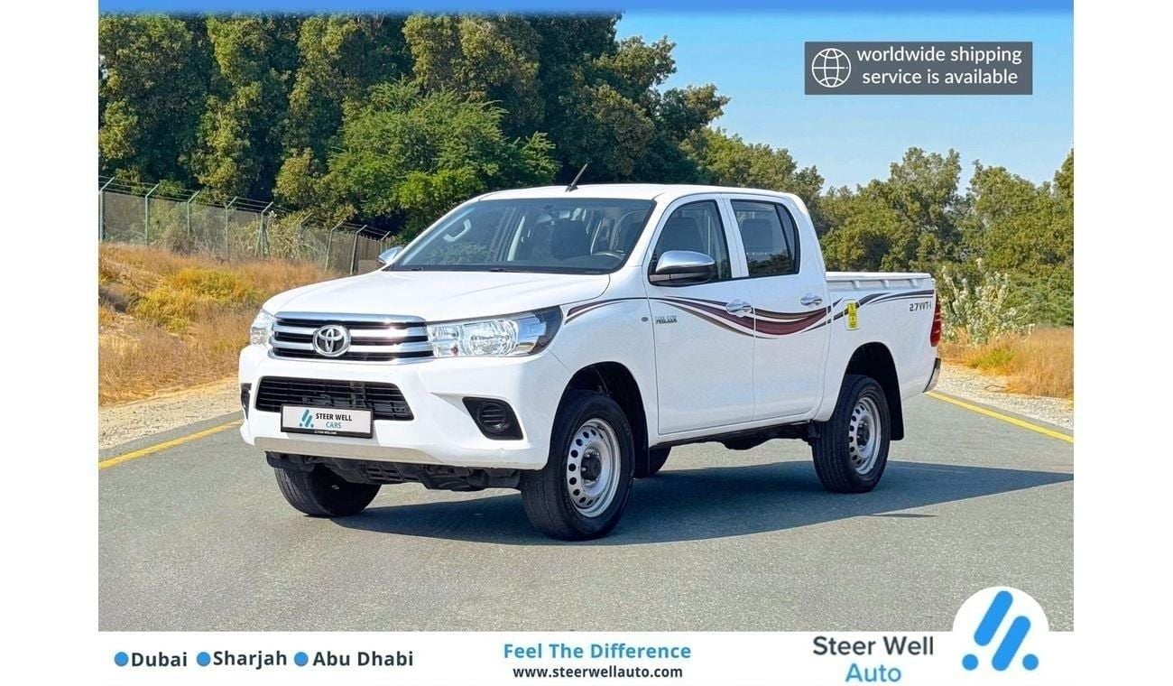 Toyota Hilux GL 2.7L Double Cab Utility 4WD MT  Reliable Condition / GCC Specs / Ready to Drive / Book Now!