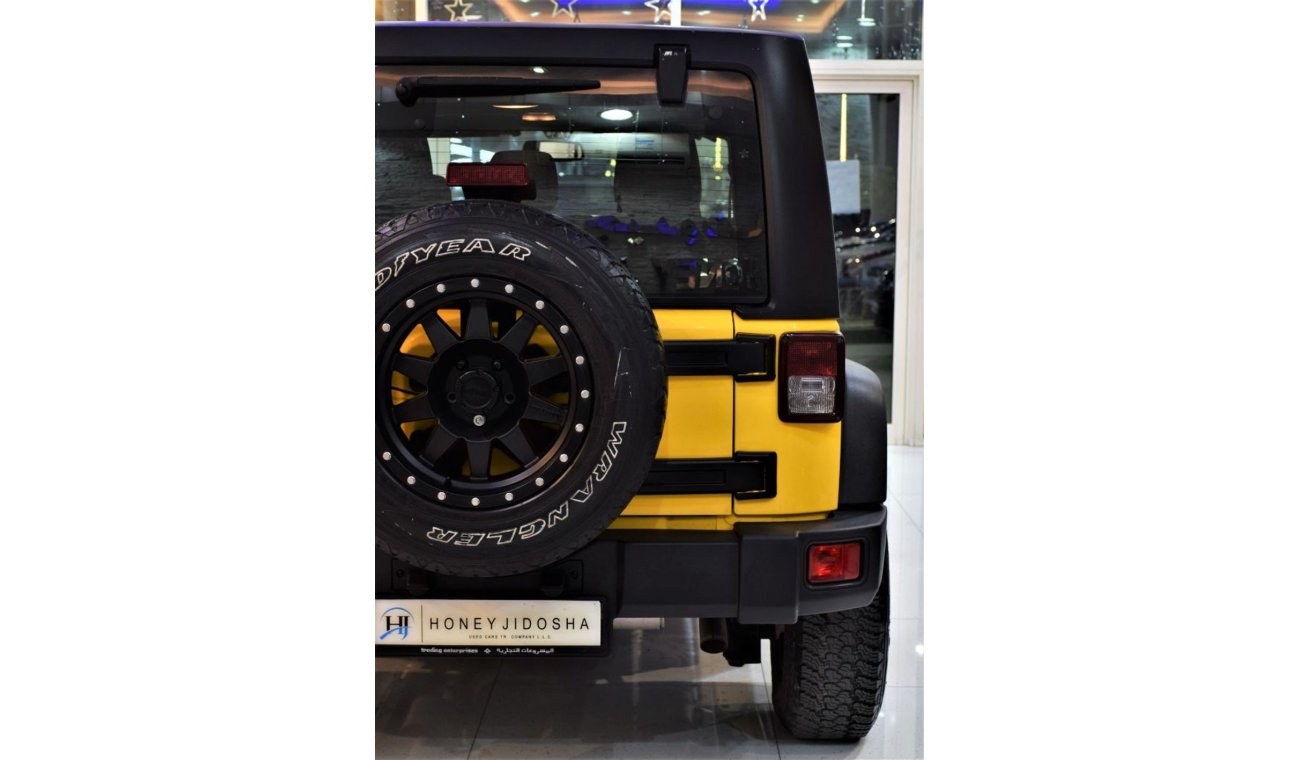 Jeep Wrangler FULL SERVICE HISTORY! Jeep Wrangler Unlimited Sport 2015 Model!! in Yellow Color! GCC Specs