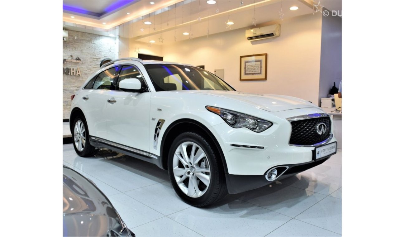 Infiniti QX70 EXCELLENT DEAL for our Infiniti Qx70 3.7 ( 2018 Model! ) in White Color! GCC Specs