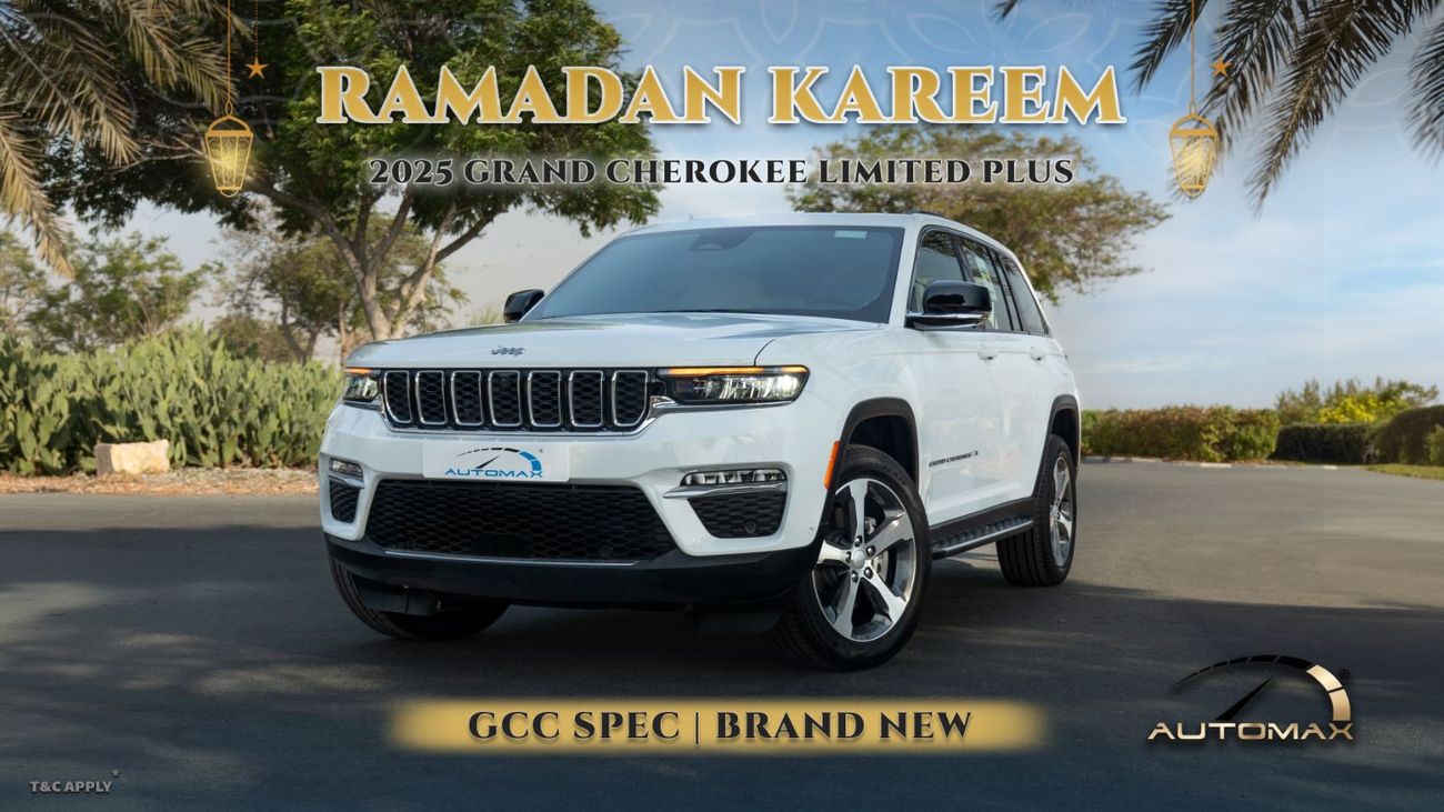 جيب جراند شيروكي LIMITED PLUS LUXURY 4X4 GCC 2025 With 3 Years Or 60,000 Km Warranty @Official Dealer