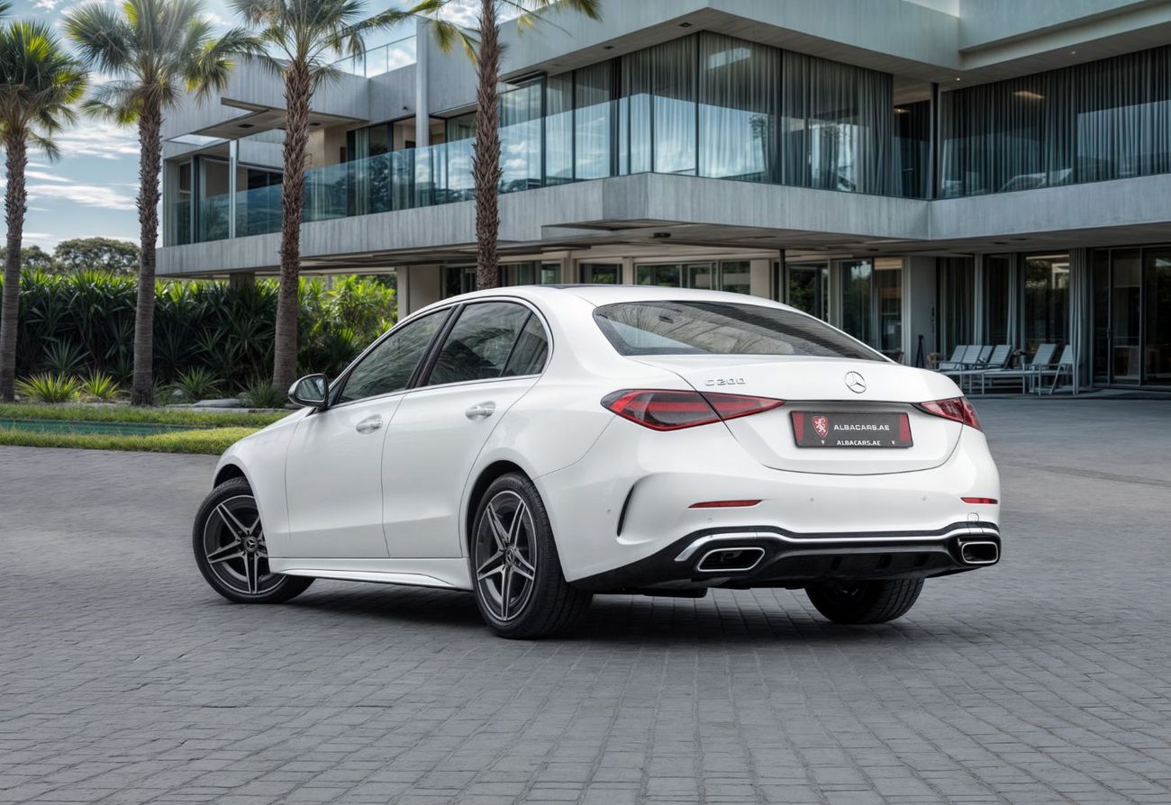 مرسيدس بنز C 200 C200 AMG | 3,721 P.M | 0% Downpayment | GARGASH WARRANTY / SERVICE