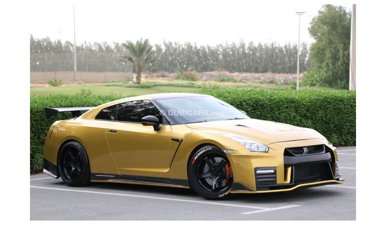 نيسان جي تي ار Std نيسان GT-R بريميوم خليجي 2015 فل ابشن تشييكات الفا لوجيك بحاله ممتازه
