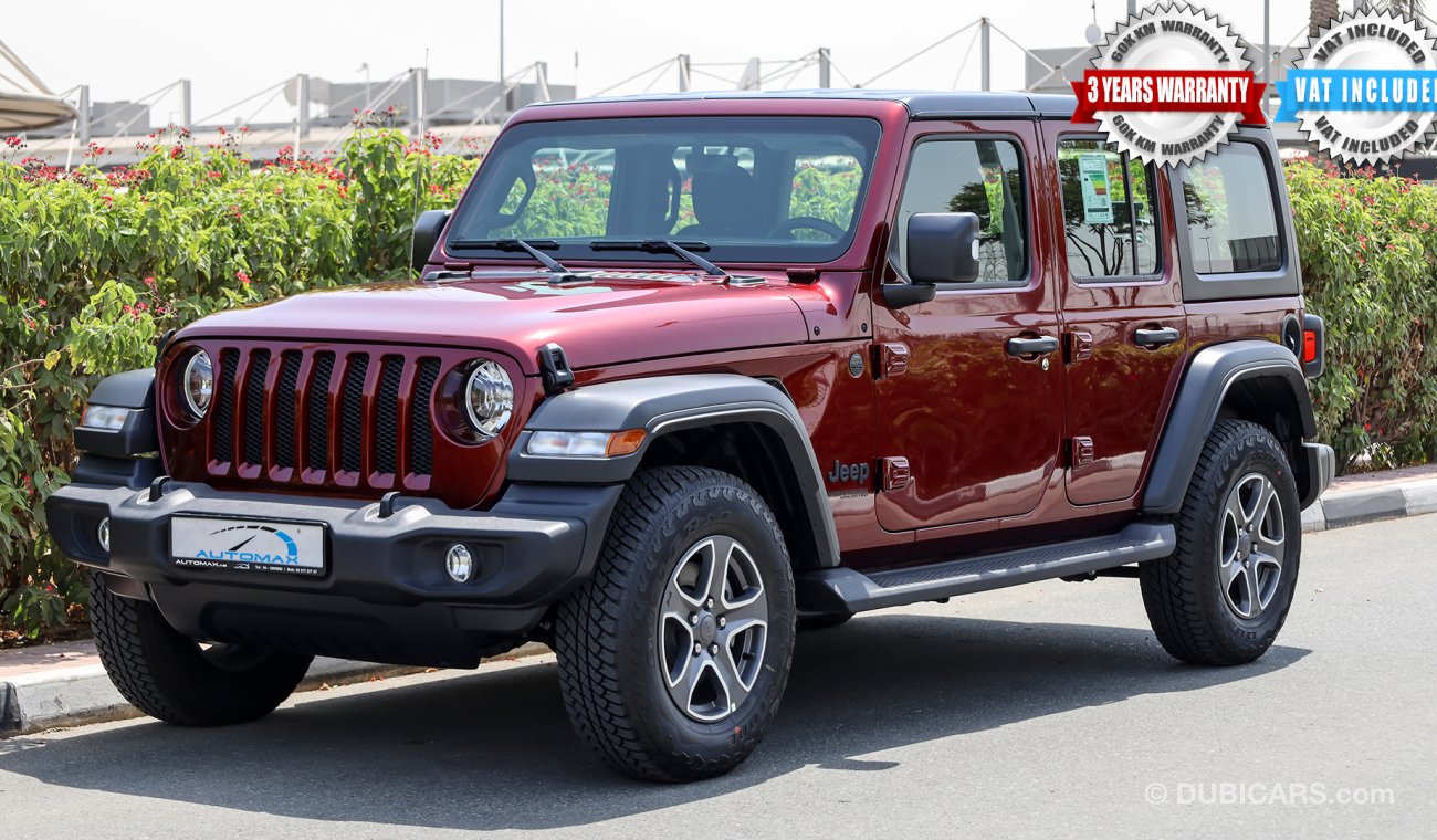 Jeep Wrangler Unlimited Sport Plus V6 3.6L , GCC , 2022 , 0Km , With 3 Yrs or 60K Km WNTY @Official Dealer