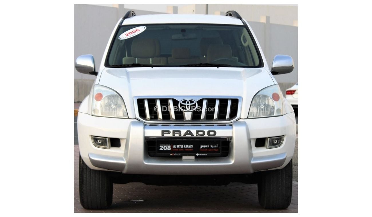 تويوتا برادو تويوتا برادو 2006 خليجي صبغ وكالة  4 سلندر بحالة ممتازة بدون حوادث نظيفه جدا من الداخل والخارج